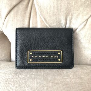 Marc Jacobs Black Leather Card Holder